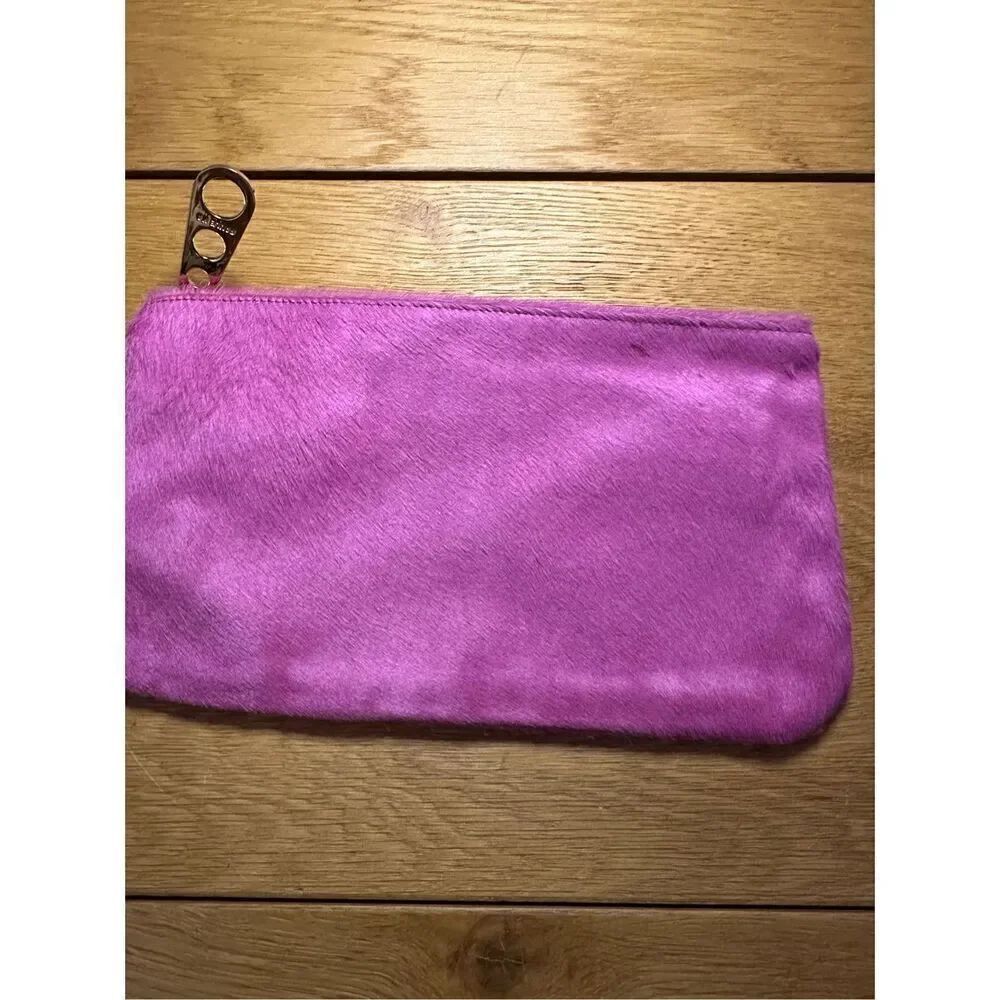 Paule Ka purple pink animal hair clutch - Picture 3 of 8